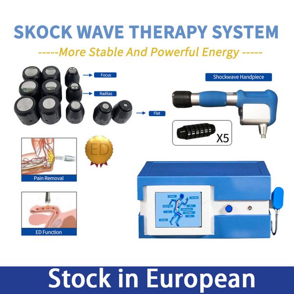 Spagna in stock Fisioterapia Shock Motch Machine Shock Wave Therapy Device ESWT Attrezzatura radiale per disfunzione erettile ed