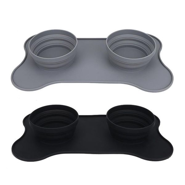 

kennels & pens dog slow feeding bowls mat nonslip pet silicone washable with and water
