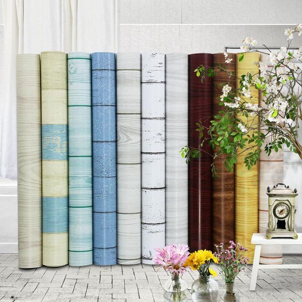 

home decoration 3d pvc self-adhesive paper furniture kitchen living room bedroom brick wood grain wall sticker wallpapers