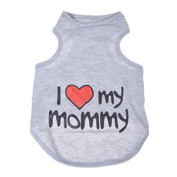

dog apparel i love mommy t-shirt, large