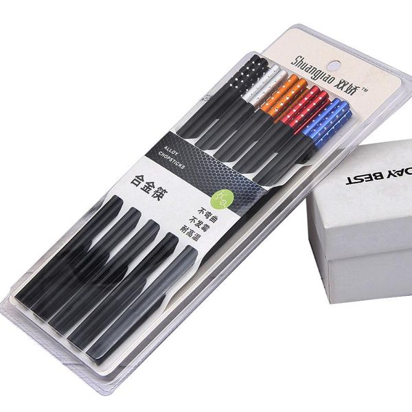 

chopsticks 5 pcs anti skid kitchen suppliehigh temperature resistant reusable household tableware tool