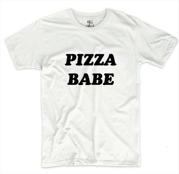 

pizza babe letters print women t shirts cotton casual funny yong girl tee hipster drop ship s 283, White