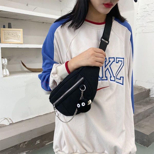 

waist bags canvas packs sling bag cross body outdoor sport shoulder chest daily picnic chain messenger pack bolsa male women