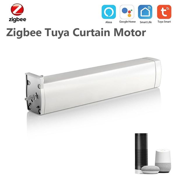 

smart home control zigbee electric curtain motor auto motorized tuya life app automation support alexa google