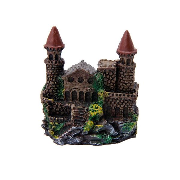 

decorations aquarium landscape simulation resin polyresin tower castle ornament fish tank decoration accessories
