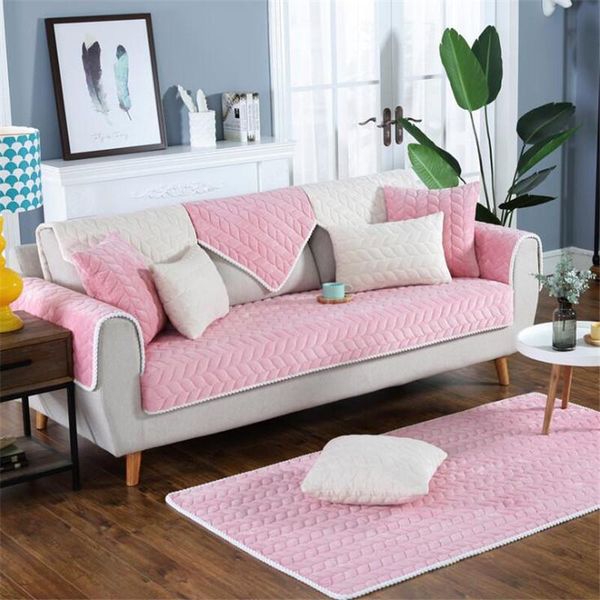 

winter padded cushion plush sofa simple non-slip soft and comfortable covers for home cushion/decorative pillow