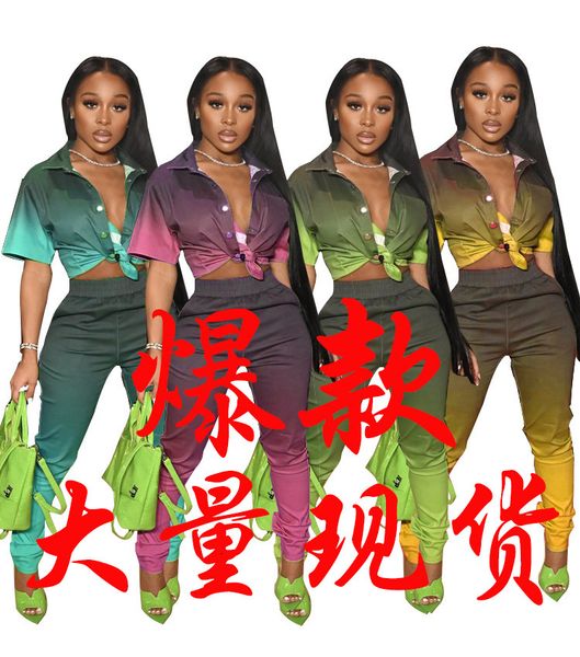

women's gradient multicolor fashion suit, Black