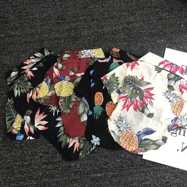 

the dog clothes cotton linen shirt in spring and summer