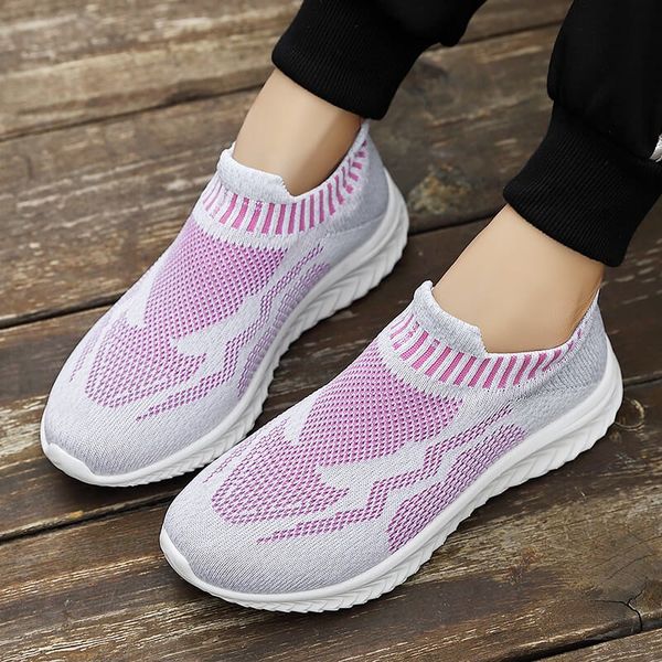 

2021 Autumn New Non-slip Comfortable Walking Shoes Mesh Thick-soled Leisure Shoes Lightweight Breathable Women Vulcanized Shoes, Blackgray