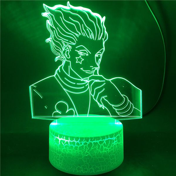 

3d led lamp anime hunter x h for kids child bedroom decor night light dropshipping manga gift with touch sensor