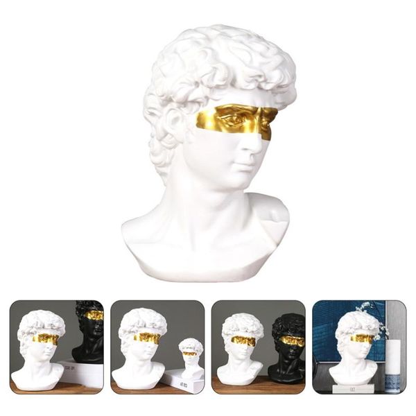 

light luxury style david decoration gold drawing sculpture crafts (white) vases