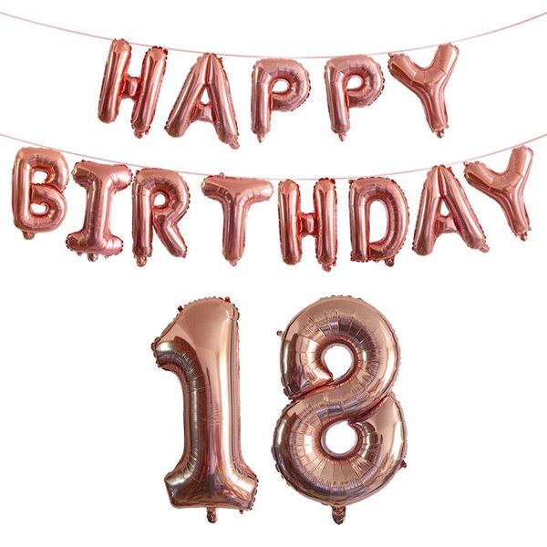 

30 40 50 60 70 80 birthday deco set foil balloons years 18th 30th 40th party decorations ballon decoration