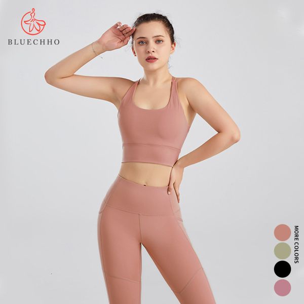 

yoga women's 2021 back bra sports pants high waist fitness suit, Gray