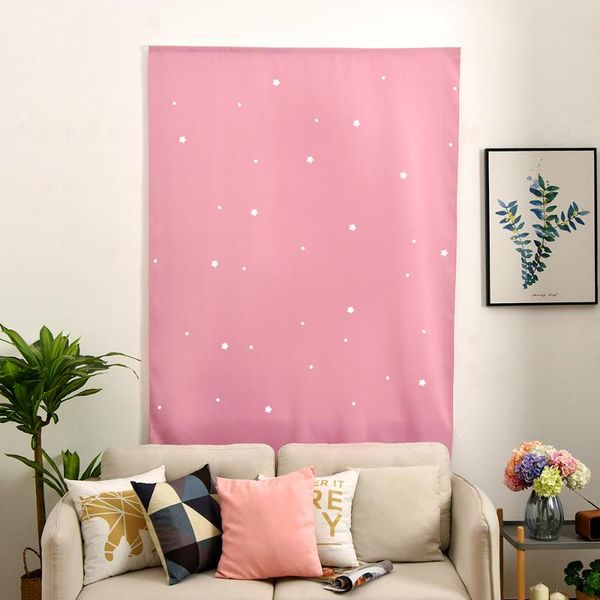 

curtain & drapes punch-pink star curtains for living room bedroom blackout house decoration hollow out shading