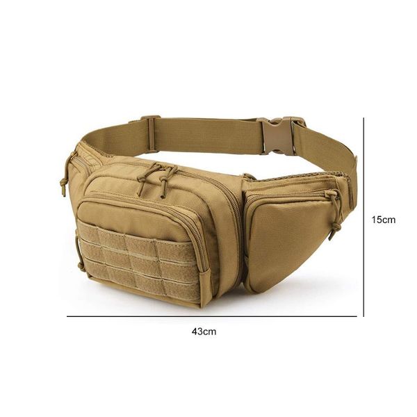 

outdoor bags fanny pack waterproof quick release buckle belt bag adjustable shoulder strap waist for travel hiking commute