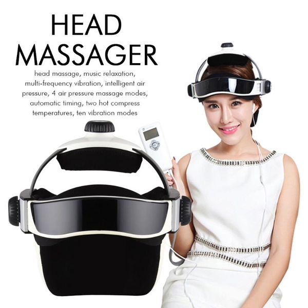 

electric massagers head massager brain massage helmet with music household relaxation device adjustable size instrument