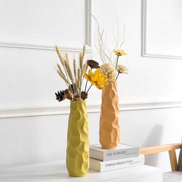 

vases modern simple light luxury irregular morandi ceramic vase living room bedroom dried flower hydroponic pot home decoration