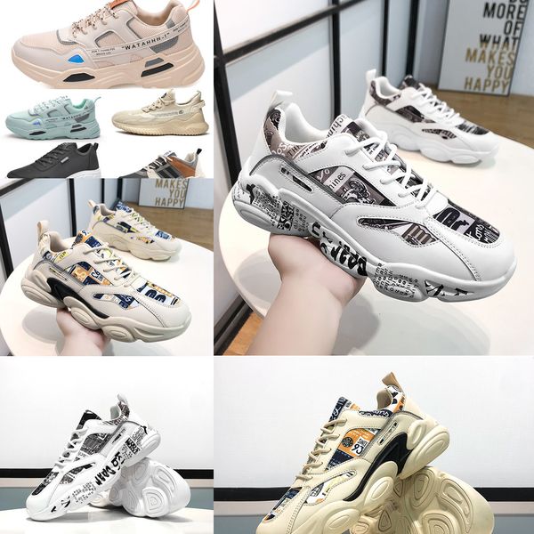 

3ddi platform running shoes men mens for trainers white triple black cool grey outdoor sports sneakers size 39-44 6