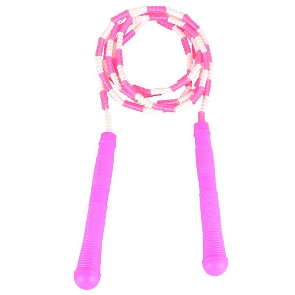 

jump ropes 1pc skipping rope pvc bamboo joint sports and exercise supplies workout equipment (pink)