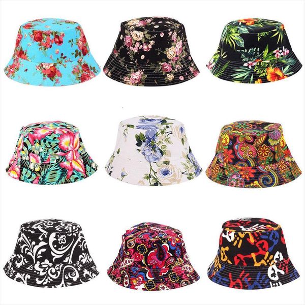 

women hat caps summer men bucket holiday beach outdoor flat cap male floral sun fishing hats hip hop panama, Blue;gray