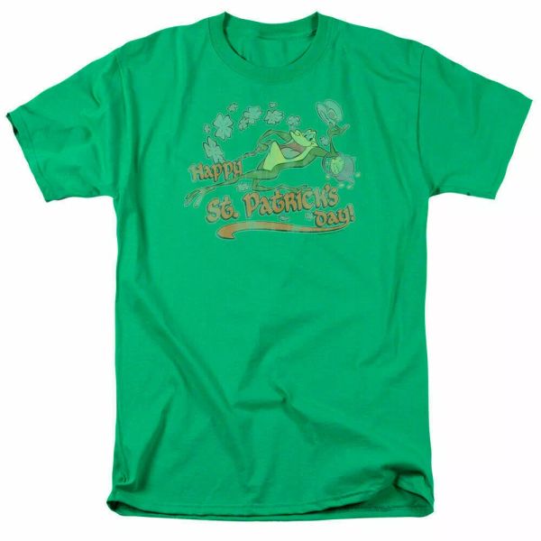 

looney tunes michigan j frog t shirt mens licensed cartoon merchandise green, White;black