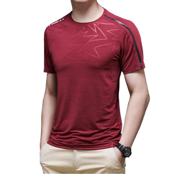 

summer t-shirt for men brand clothing short sleeve fashion man casual cool breathable tee shirt homme sportswear men's t-shirts, White;black