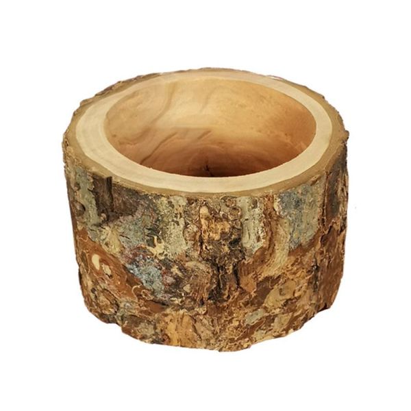 

1pc wood pet bowl feeding household hamster (random color) cat bowls & feeders