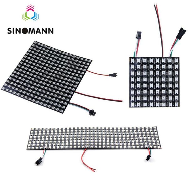 

8*8,16*16,8*32 pixel 256 pixels ws2812b digital flexible led programmed panel screen individually addressable full color dc5v strips
