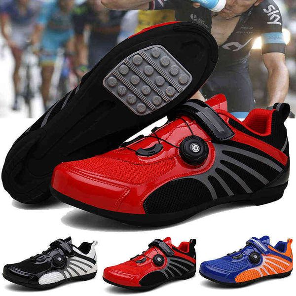 

straight lockless riding shoes leisure men's and women's road bicycle booster breathable mountain, Black