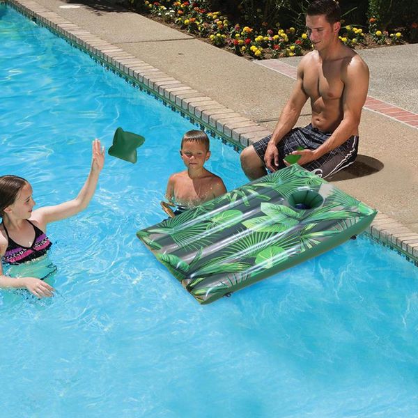 

pool & accessories inflatable beanbag toss games water sports splash point cornhole target ball throwing sandbags swimming game toy