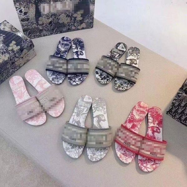 

high-end slippers leather sandals summer flat shoes fashion beach women big rainbow letter, Black;grey