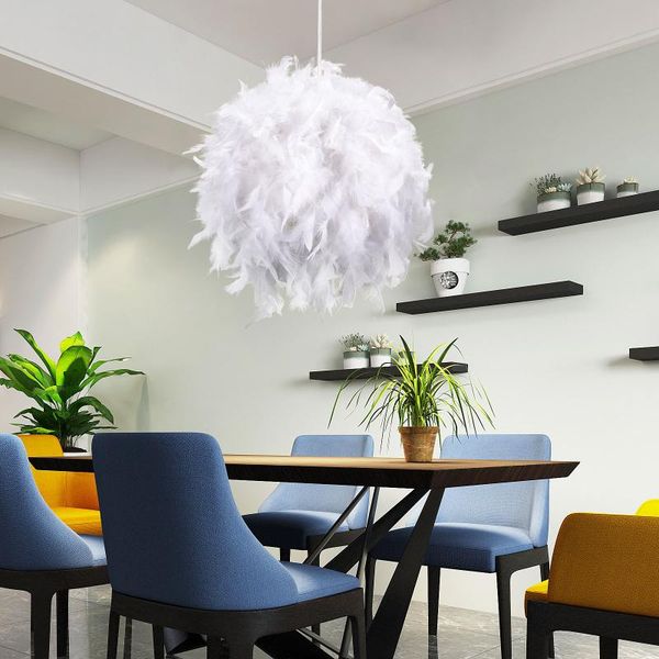 

pendant lamps 220v modern ceiling lamp feather droplight bedroom study room decoration creative chandelier hanging