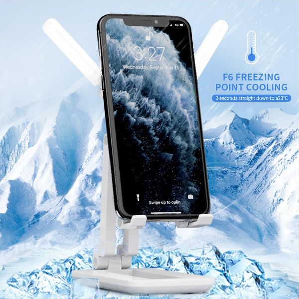 

1pc est high qulity durable usb tablet pc stand small cooling fan foldable phone with fill light cell mounts & holders