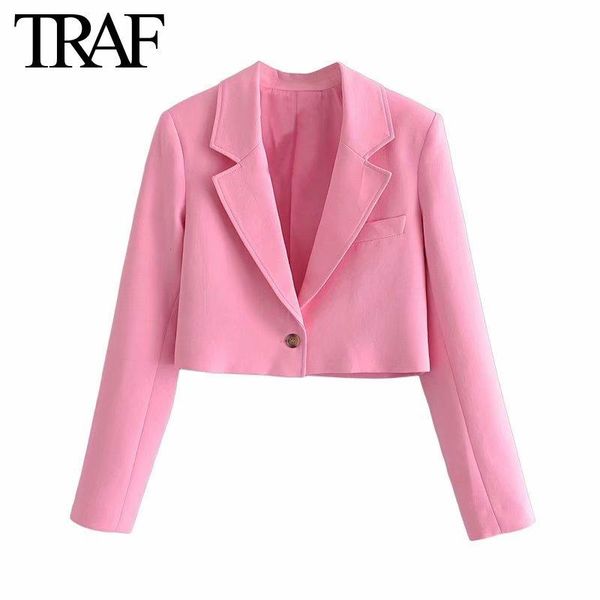 

women's suits & blazers women clothing france fashion pink suit blazer spring autumn long sleeve female outerwear crop coat mujer, White;black