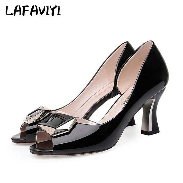 

dress shoes 2021 summer luxury fish mouth sandals female european fashion pointed high heels, Black