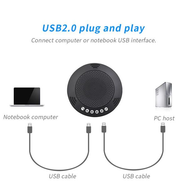 

professional omnidirectional 360 degree coverage usb conference microphone computer speakers suitable for within 20 square meter microphones