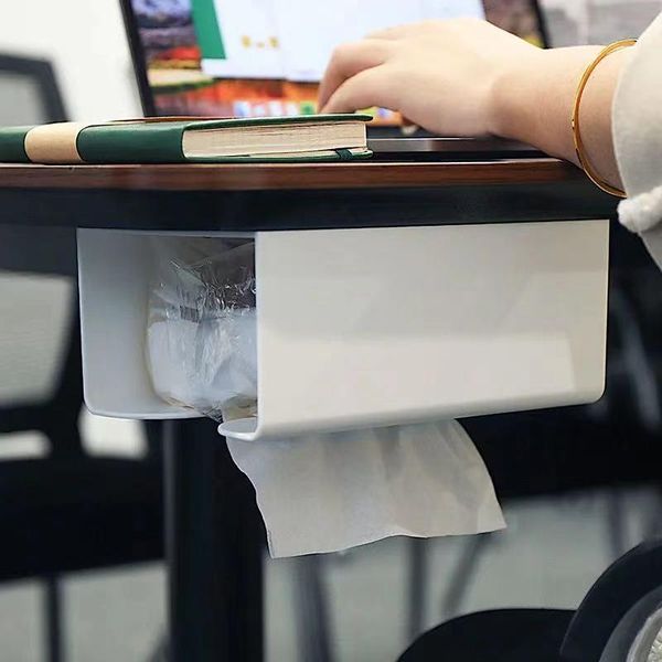 

tissue boxes & napkins kitchen paper storage box paste wall-mounted towel holder multifunction creative toilet