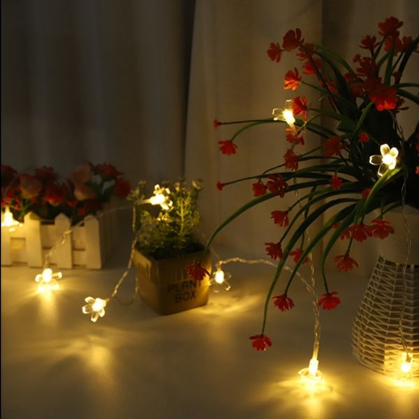 

light small color wind battery box string flower all sky star spring festival light