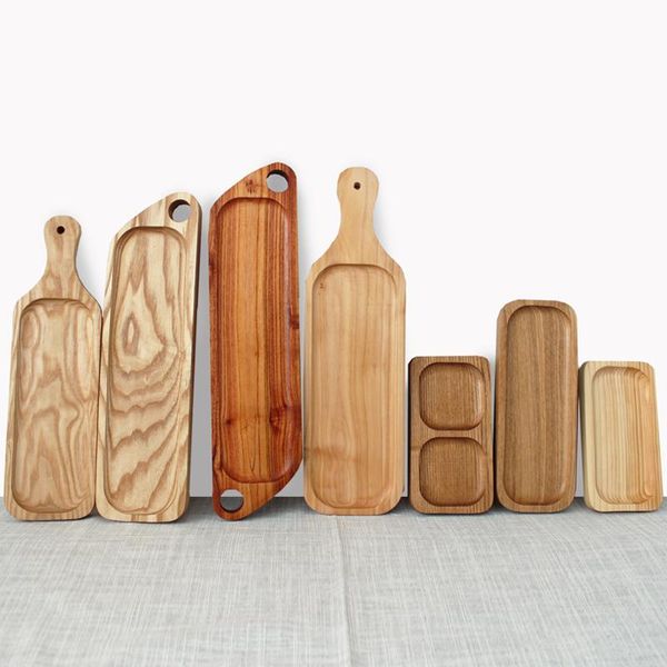 

kitchen storage & organization japan style wood desserts plate eco natural creative fruits cutting boards no paint food serving trays sushi