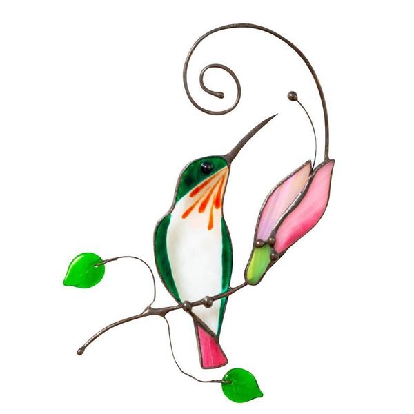 

window stickers 7pcs stain glass hangings bird cute 3d car decoration