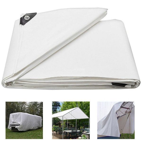 

shade spot heavy duty poly tarp waterproof tarpaulin canopies tent reinforced boat car cover vj-drop
