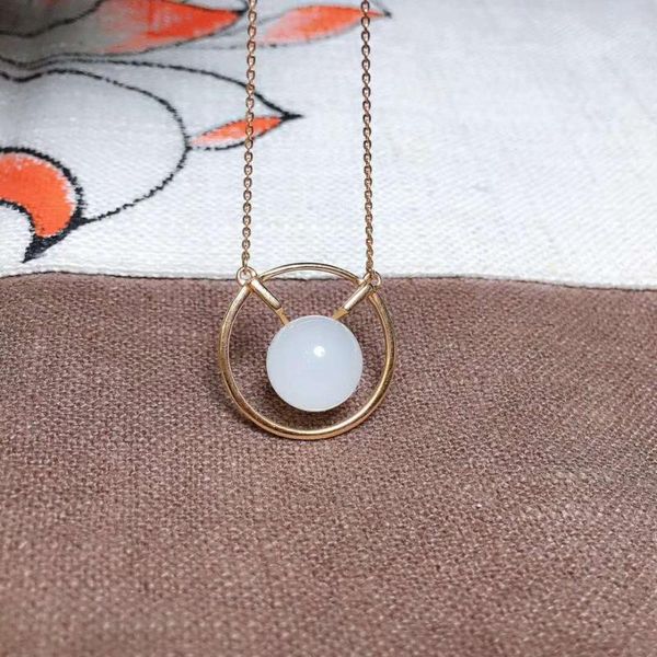 

lockets 18k gold and tian baiyu clavicle chainh43#, Silver