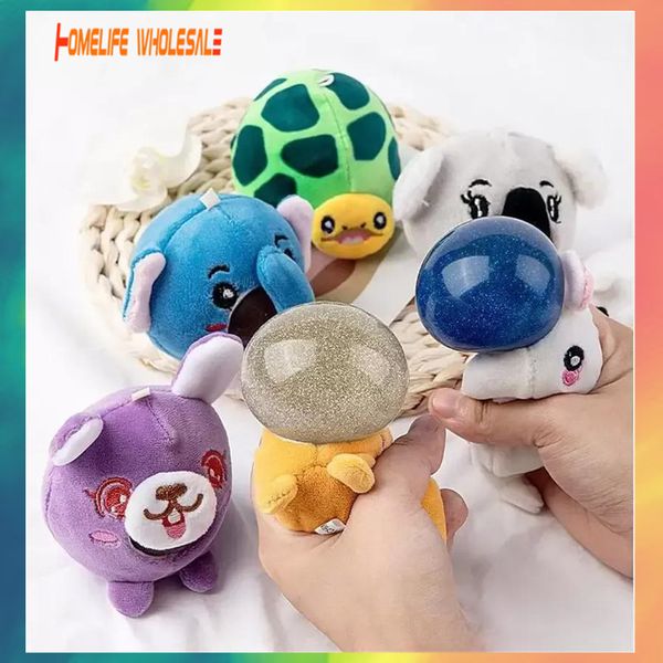 

plush cute pet decompression ball toy pinch music squeeze keychain decompress small pendant dhl