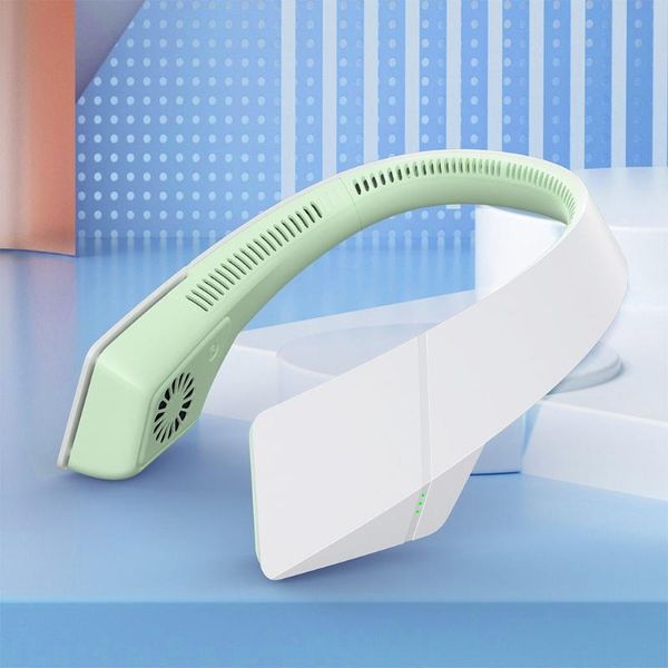 

electric fans leafless hanging neck fan lazy usb small rechargeable portable silent 95ac