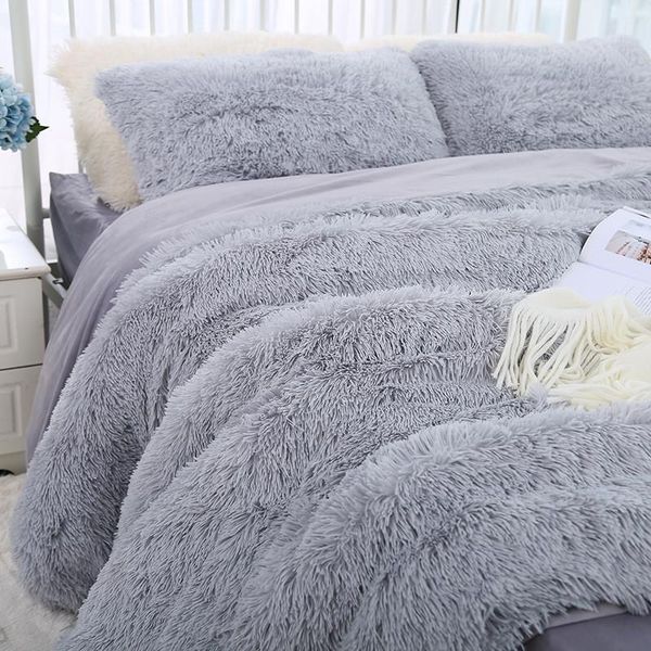 

bedding sets warm bed plush velvet set 3 pieces lamb wool and cashmere duvet cover sheet winter pillowcase drop