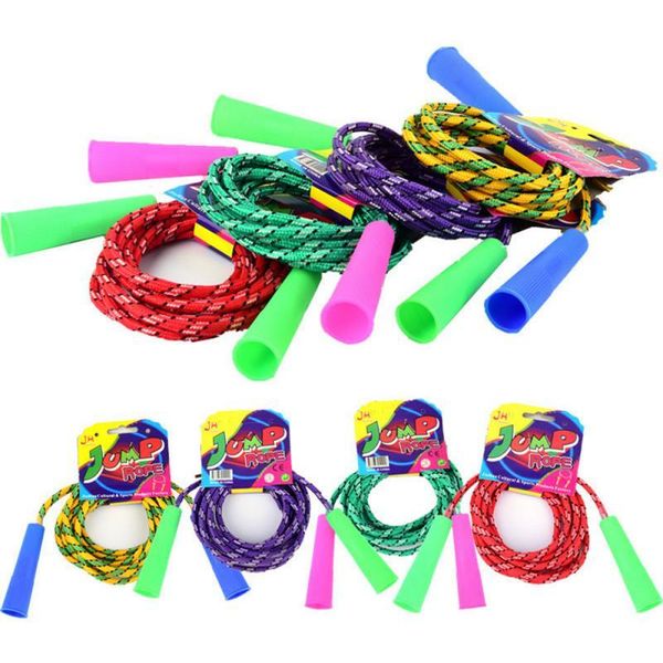 

jump ropes random color kids children's lifting card skipping rope cotton gelatin student children