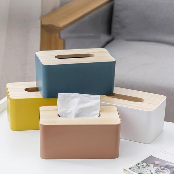 

tissue boxes & napkins wooden box with removable lid eco-friendly container towel
