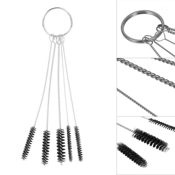 

portable 5pcs/set tattoo machine tube airbrush needle mouth spray grips nozzle tip cleaning brush piercing repair tool tatoo kit1