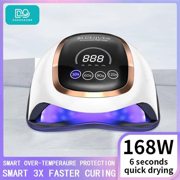

nail dryers uv led gel lamp 168w ice with 42 pcs leds for curing all polish equipment manicure