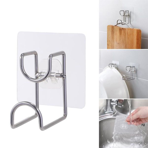 

non-marking stainless steel washbasin hook durable self adhesive hooks for bathroom kitchen bv789 & rails